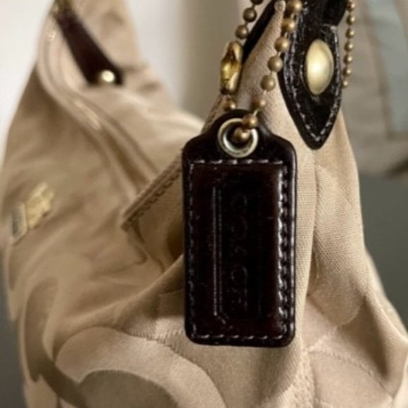 Coach Madison Op Art Satin Shoulder Bag 14337 - Picture 3 of 7